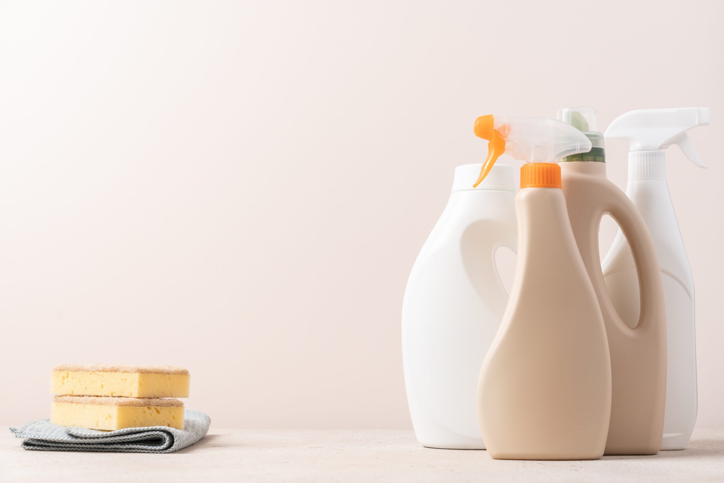Photo of traditional cleaning products that don't offer long-term surface protection